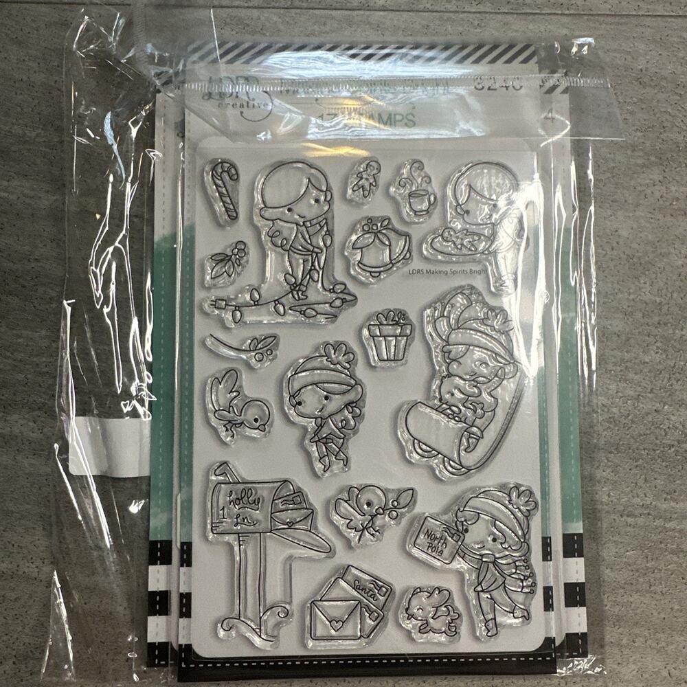 LDRS Creative Stamp & Die Combo Set ~ Making Spirits Bright -3240, 8154 New
